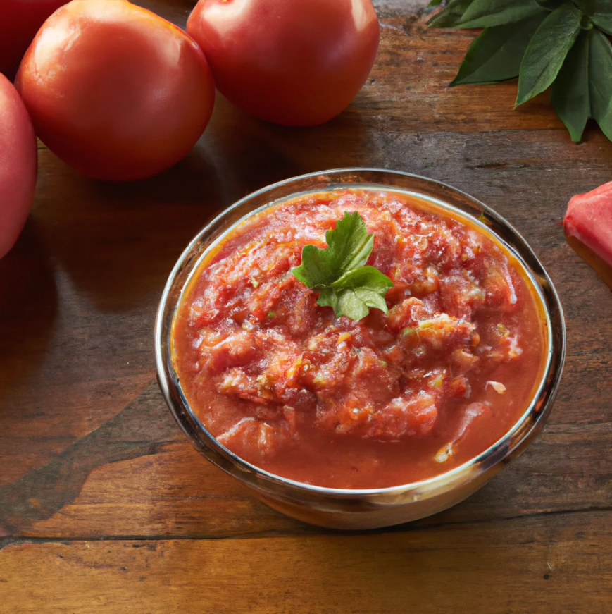 Classic tomato salsa with basil (Recipe)