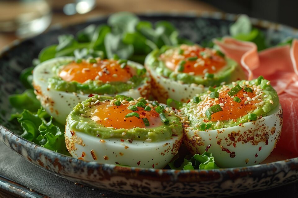 Avocado Stuffed Eggs