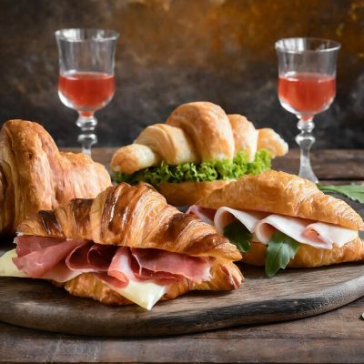 Ham and Cheese Croissants - foodglut.com