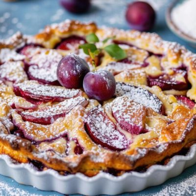 Swiss Wähe with plums cover img - foodglut.com