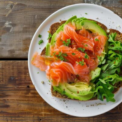 Shrimp with avocado salsa - foodglut.com