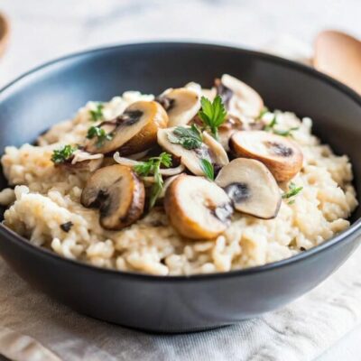 Wild mushroom risotto - foodglut.com